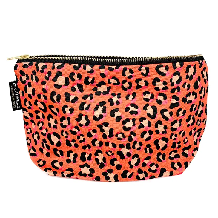 Bean and Bumble Organic Cotton Large Cosmetic Bag (Orange)