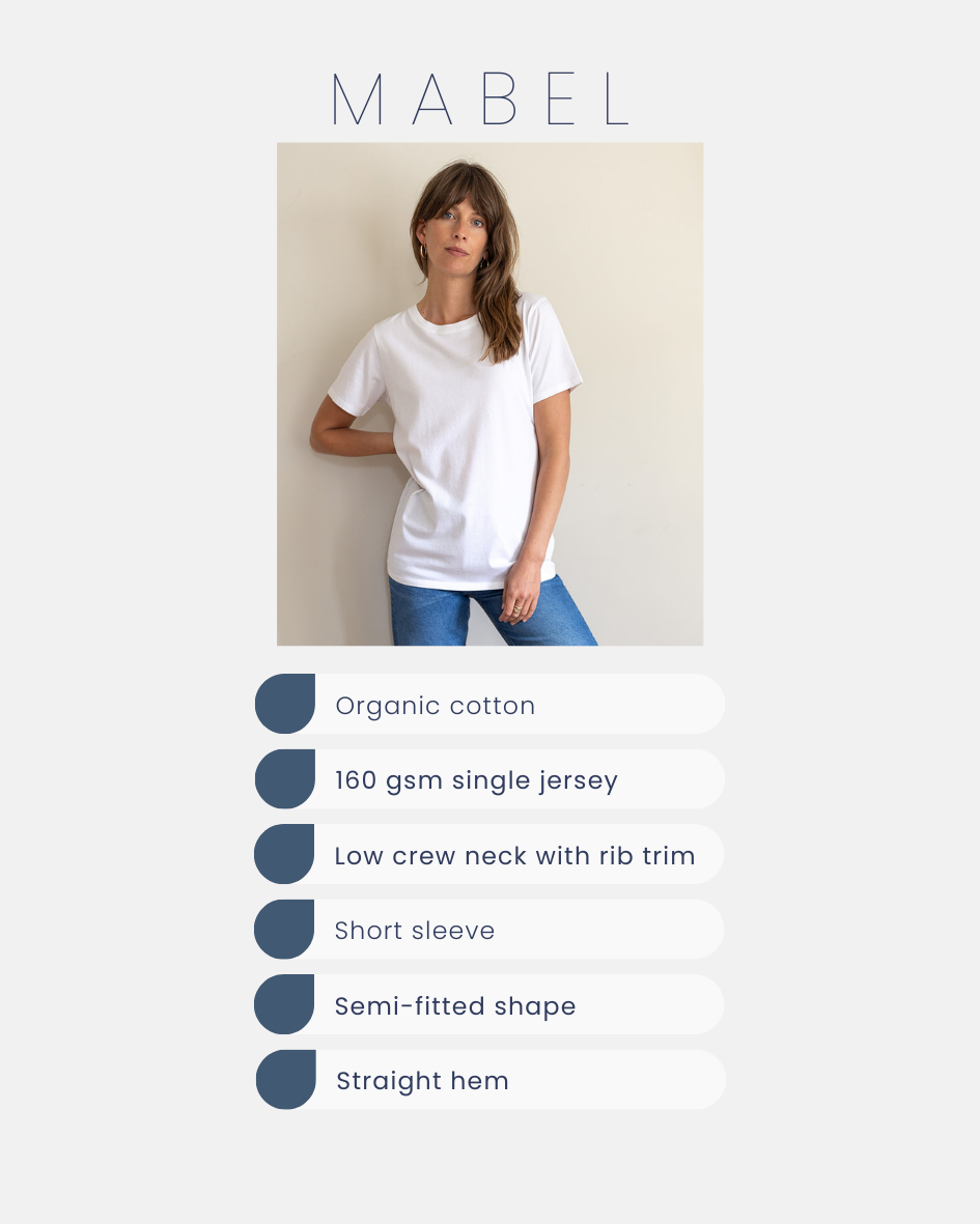 Mabel Organic Cotton White T-Shirt