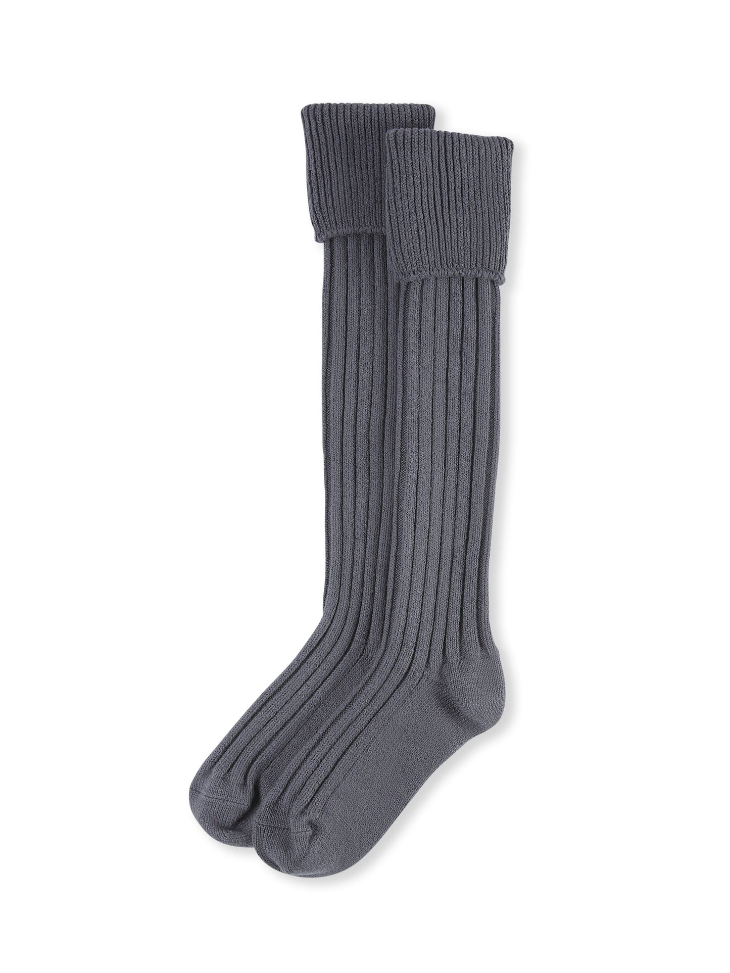 Chalk Chunky Grey Long Boot Sock