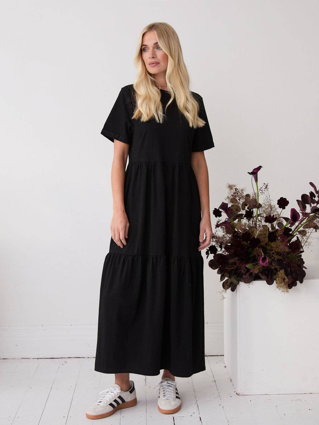 Harlow Black T-Shirt Premium Jersey Dress