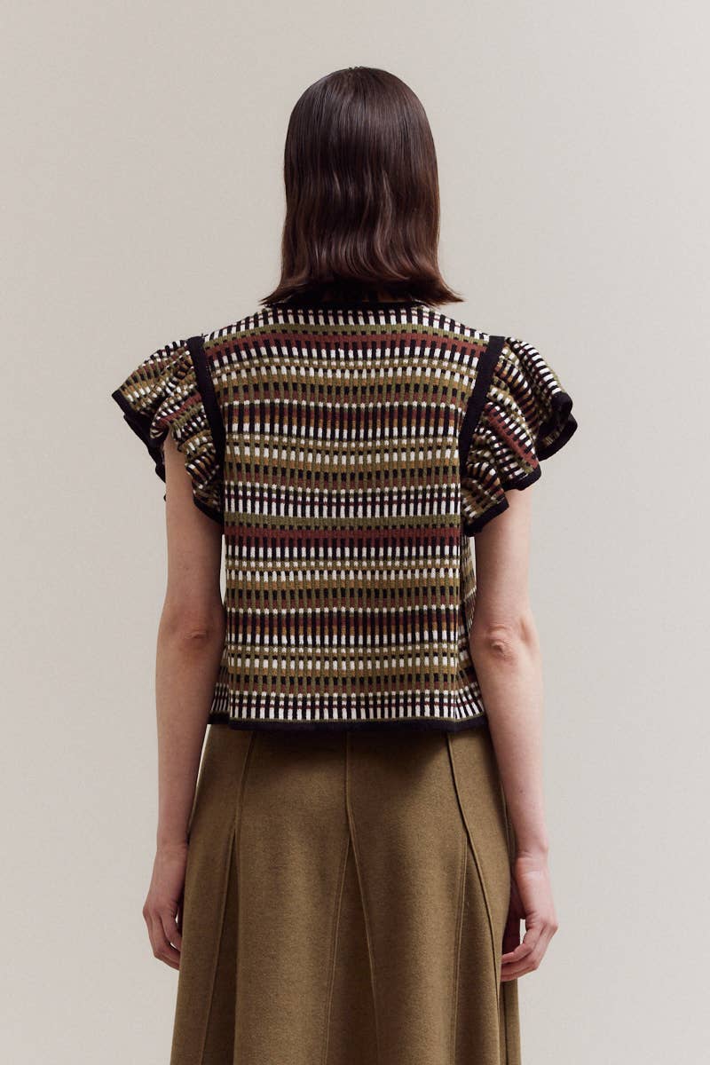 41999 - MULTI COLOR SWEATER TOP