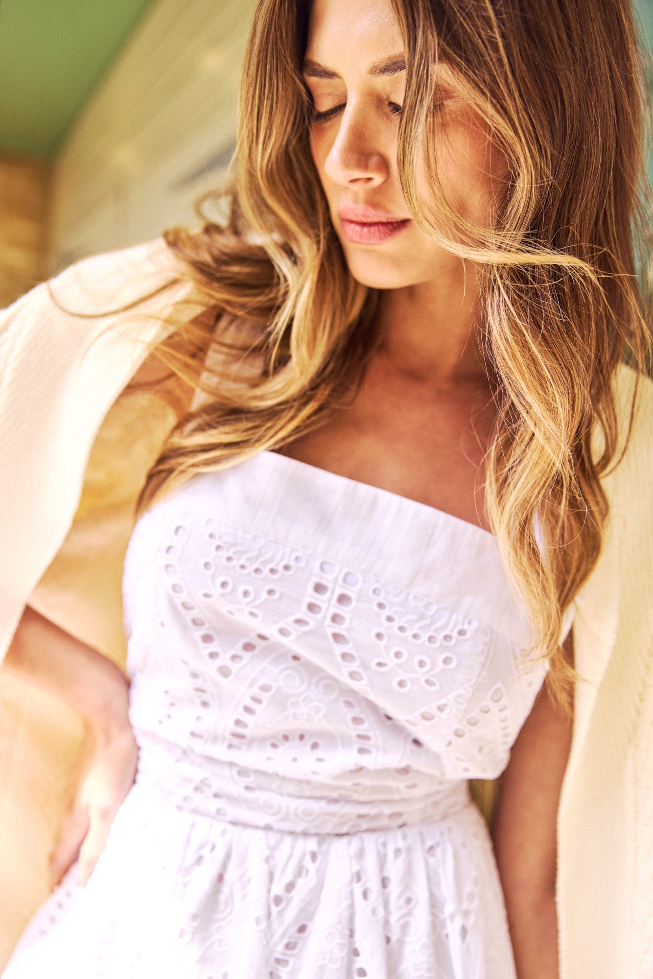 One Collective Broderie Anglaise Maxi Dress