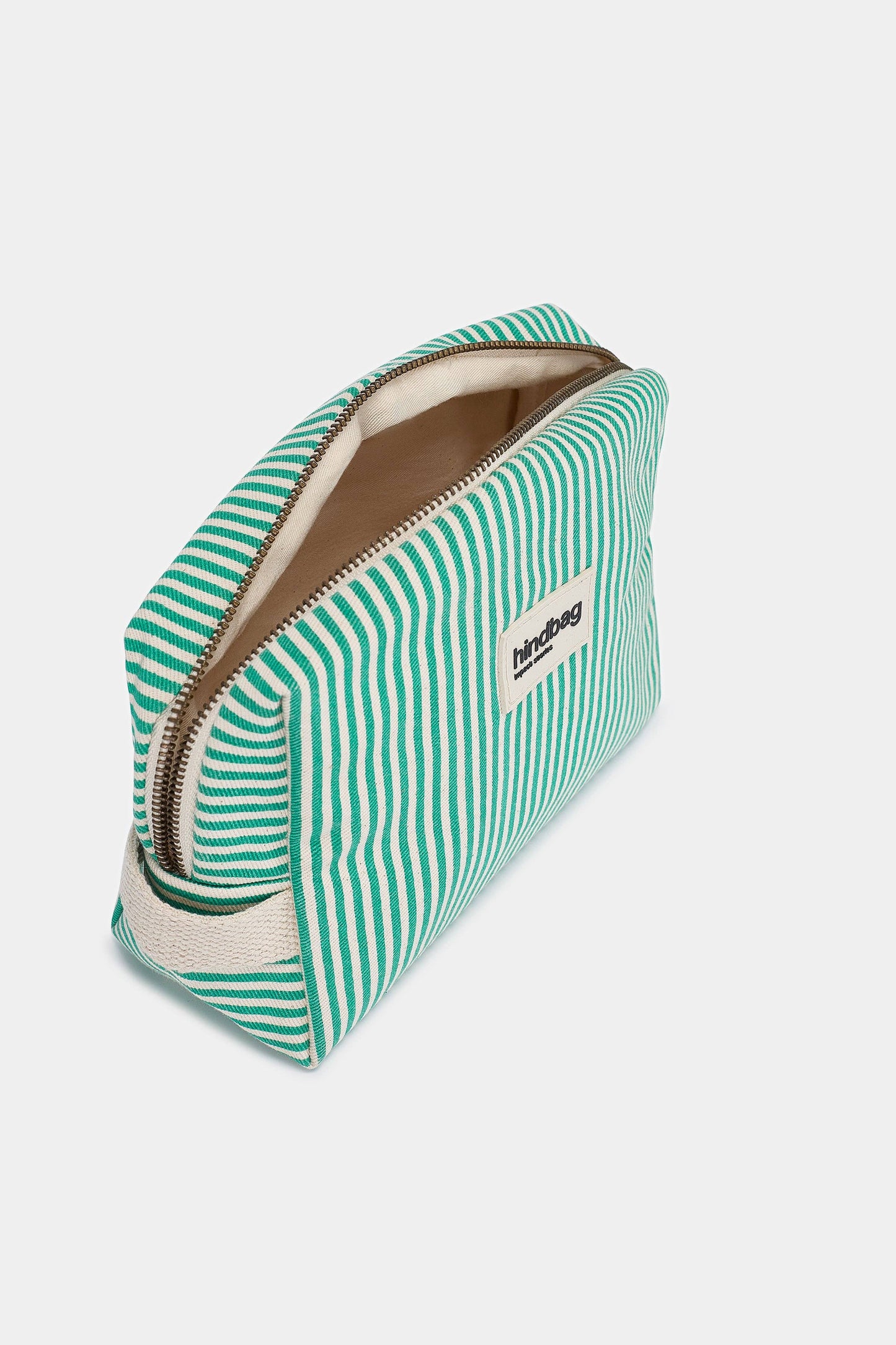 Leon Toiletry Bag Green Stripes