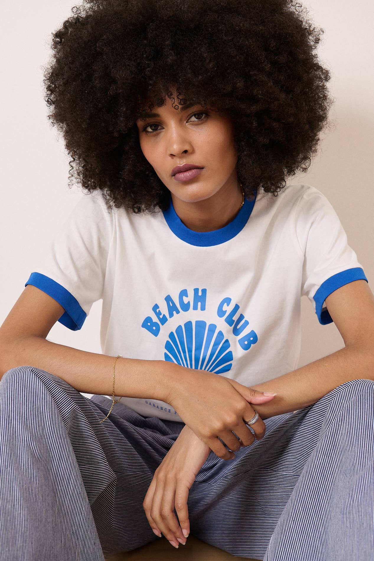 Garance Wide Striped Trousers