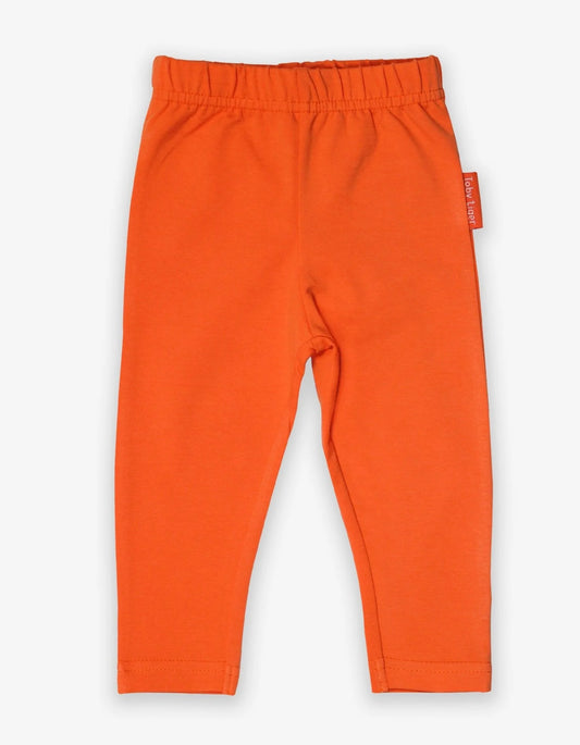 Toby Tiger Organic Orange  Basic Leggings