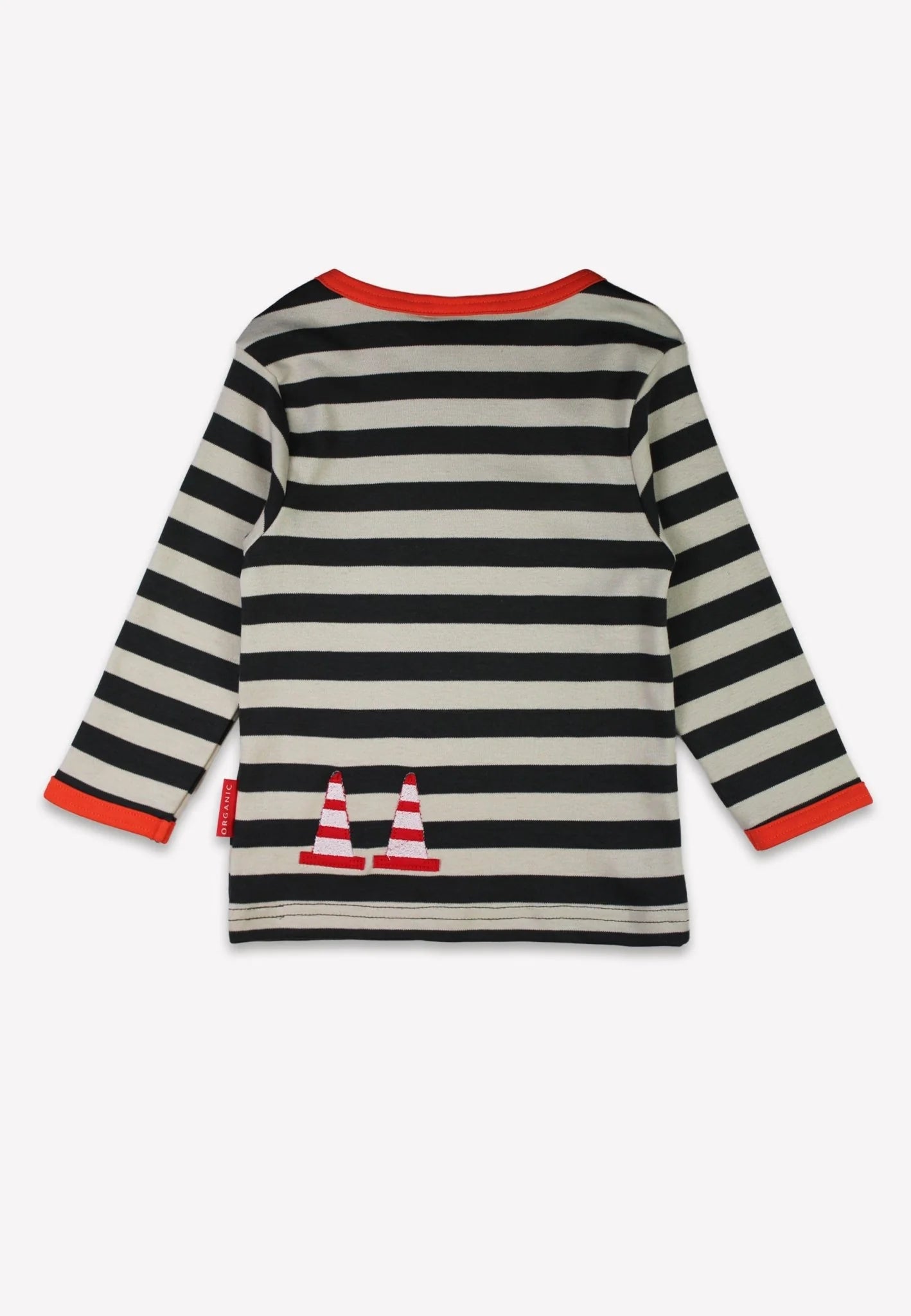 Toby Tiger Organic Grey Digger Applique T-shirt