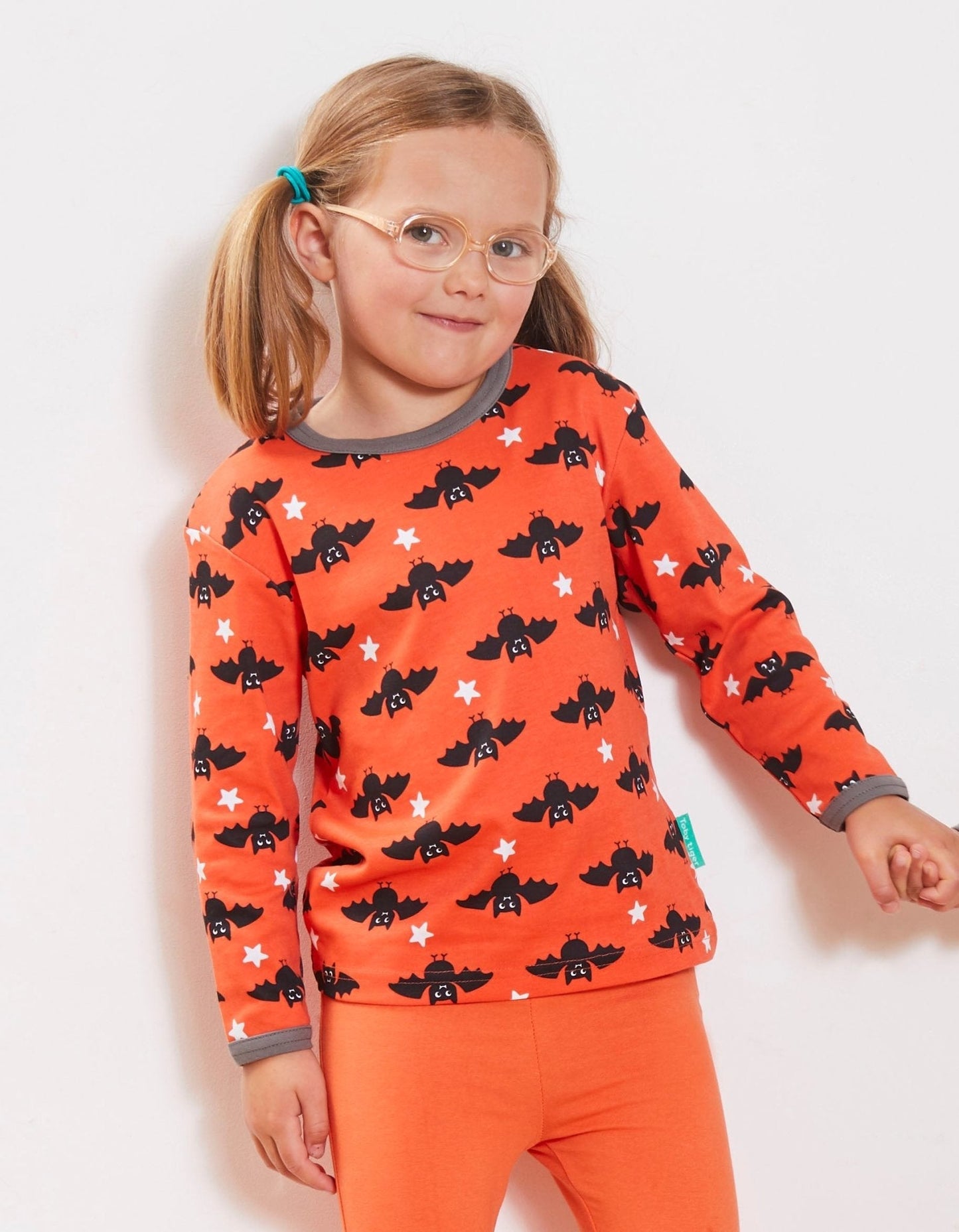 Toby Tiger Organic Bat Print T-Shirt