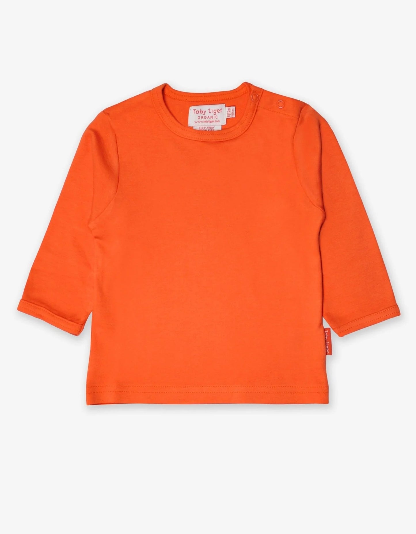 Toby Tiger Organic Organic Orange Basic T-Shirt