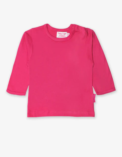 Toby Tiger Organic Organic Pink Basic T-Shirt