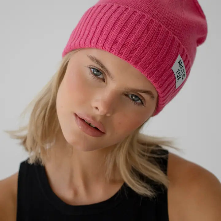 Artic Fox RWS Wool Beanie - Rethink Pink