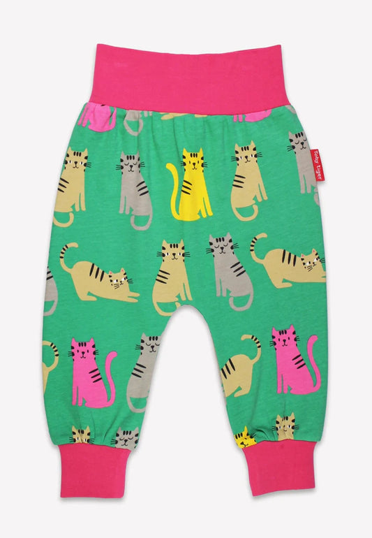 Toby Tiger Organic Kitten Print Yoga Pants