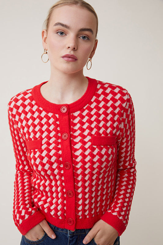 Suncoo Galbraith Cardigan Rouge