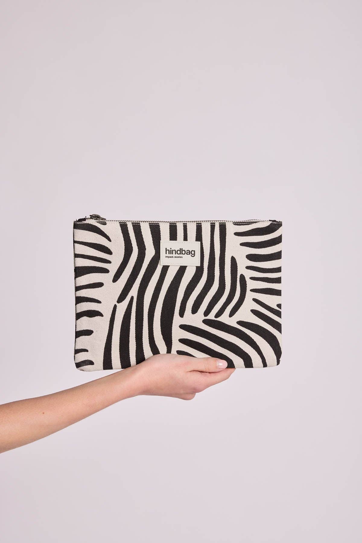 Ema Zebra Cream Pouch