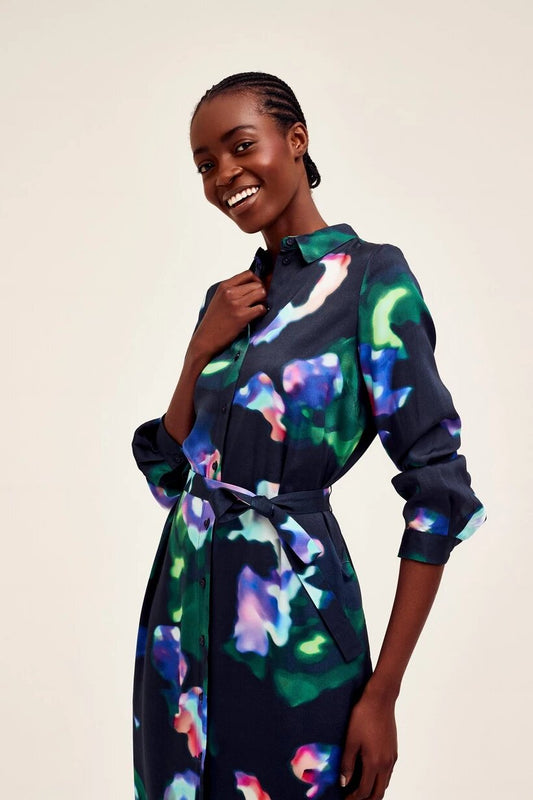 CKS Patterned Shirt Dress