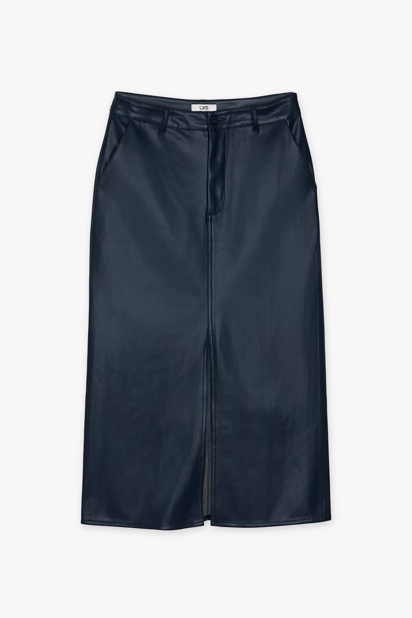CKS Midnight Blue Midi Skirt