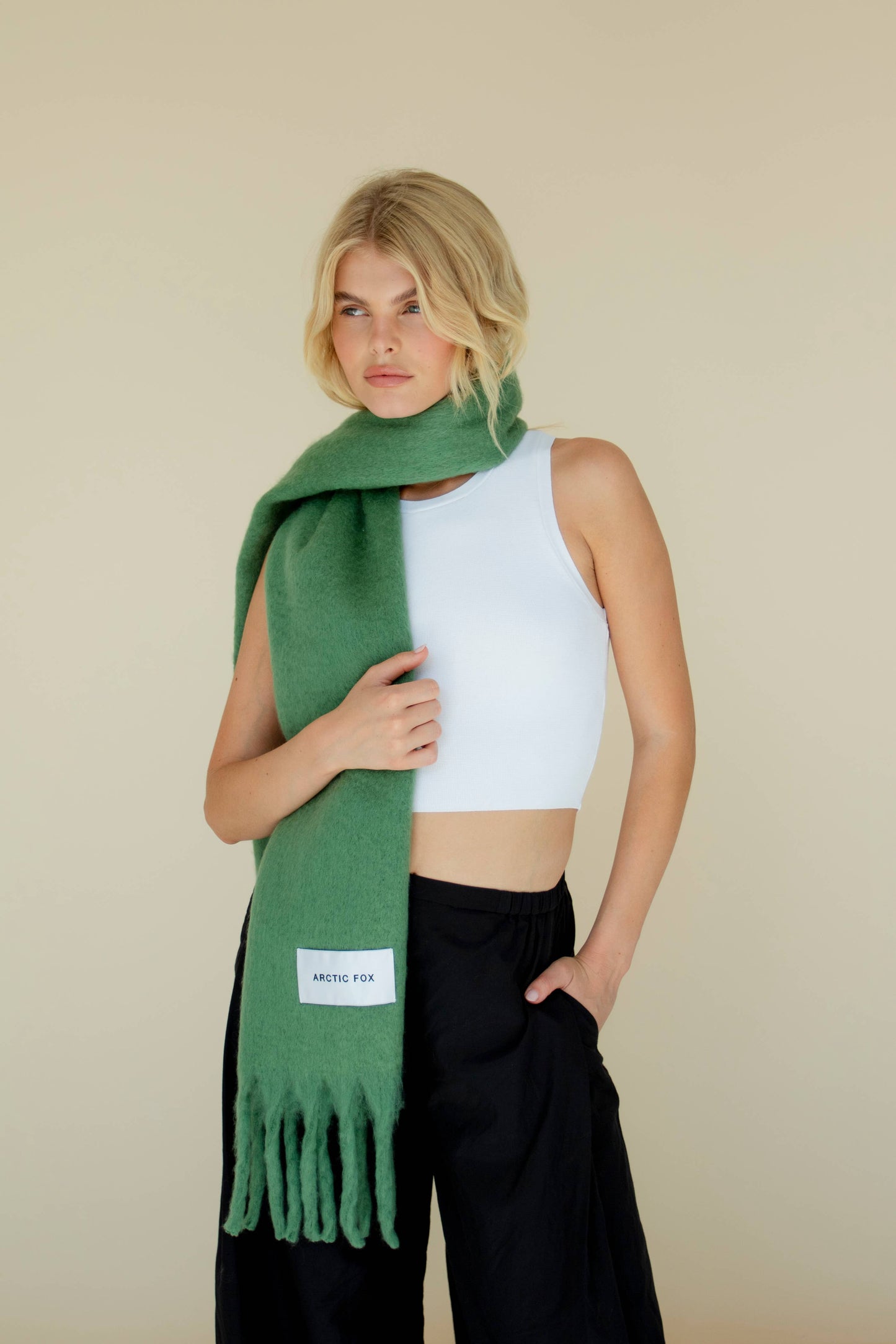 Artic Fox Stockholm Scarf - 100% Recycled - Forest Fern