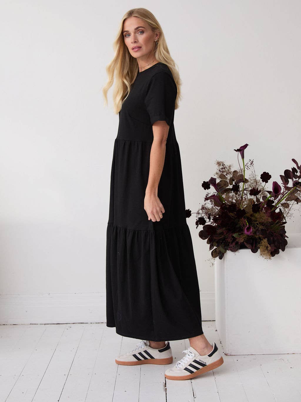Harlow Black T-Shirt Premium Jersey Dress
