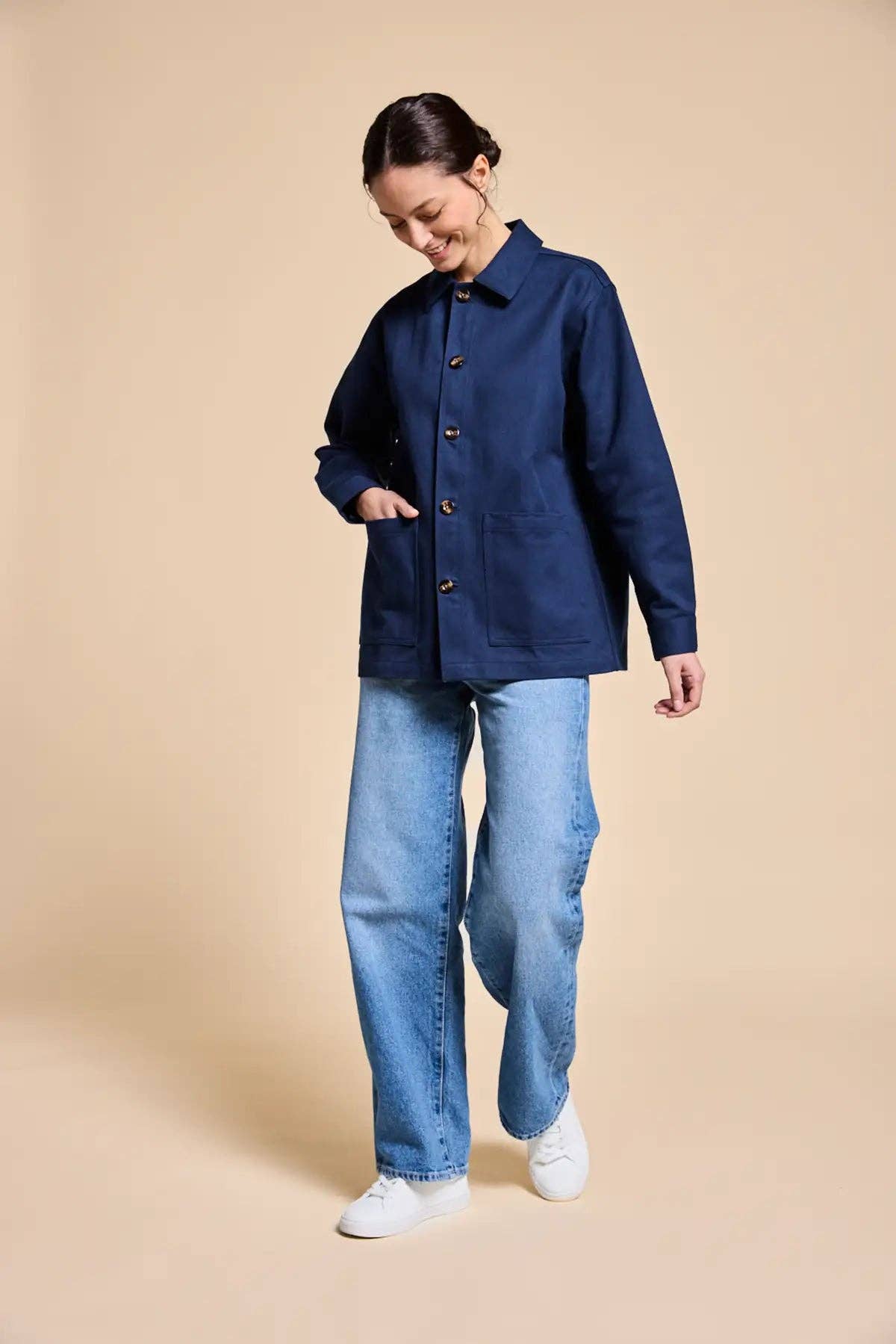 Marcel Navy Mixed Jacket