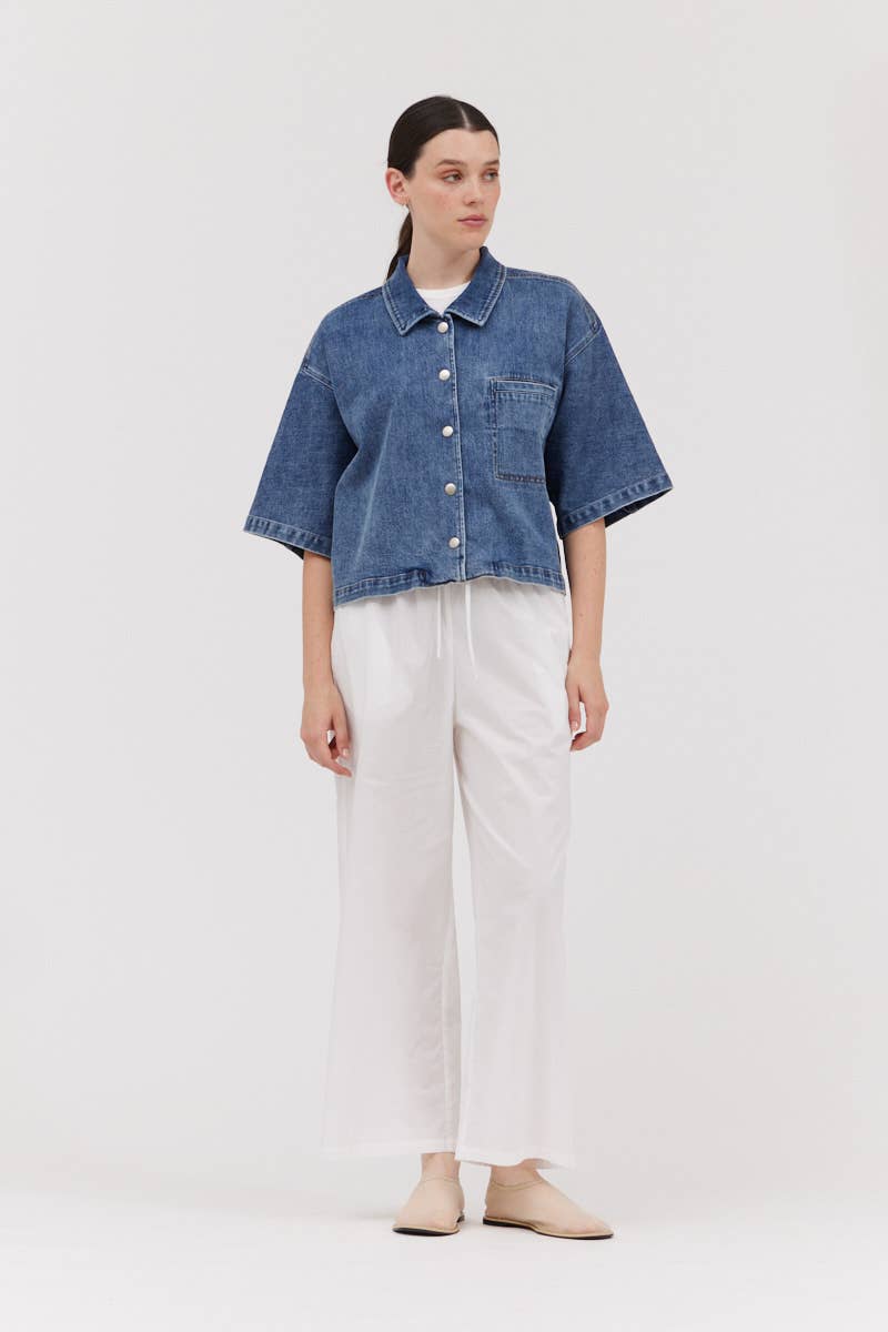 Grade and Gather Denim Shacket