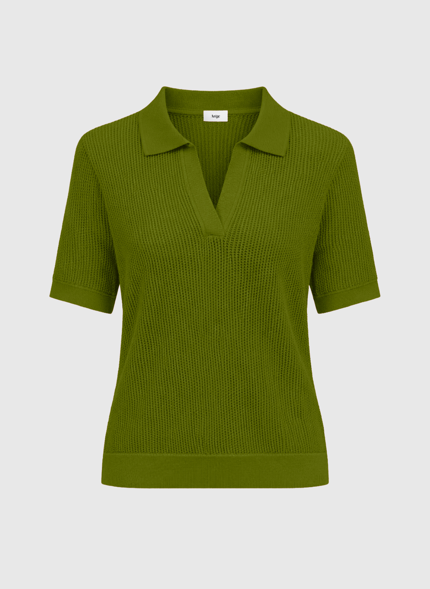 An'ge Olive Green Polo T-shirt