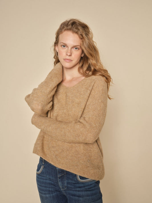 Mos Mosh Tannin V-Neck Knit