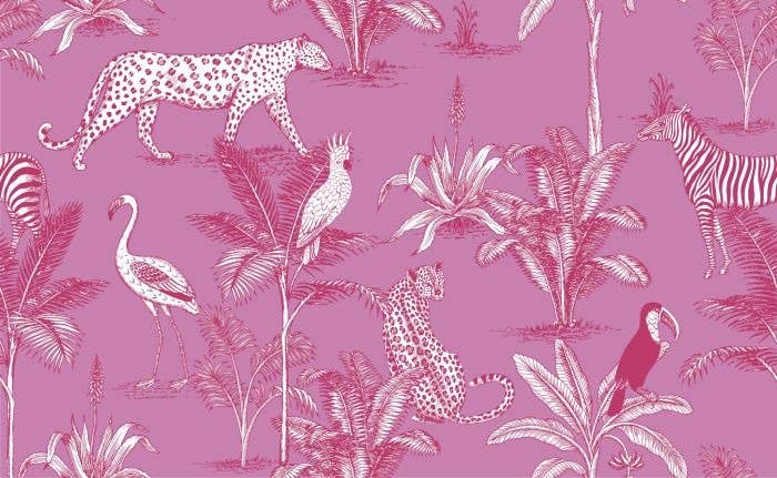 Pink Jungle Women's Organic Cotton Pyjama Trouser Set