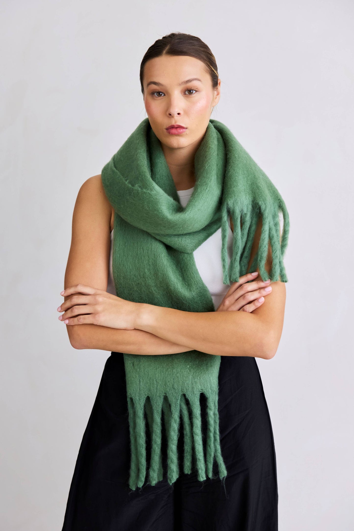 Artic Fox Stockholm Scarf - 100% Recycled - Forest Fern