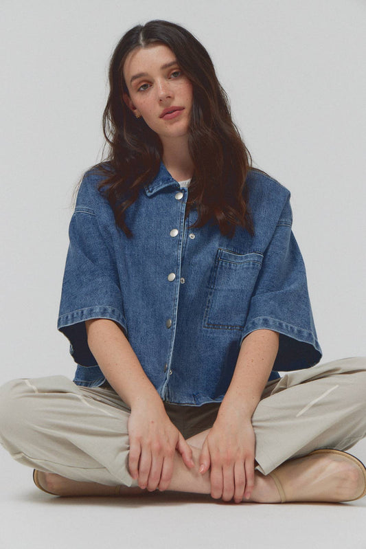 Grade and Gather Denim Shacket