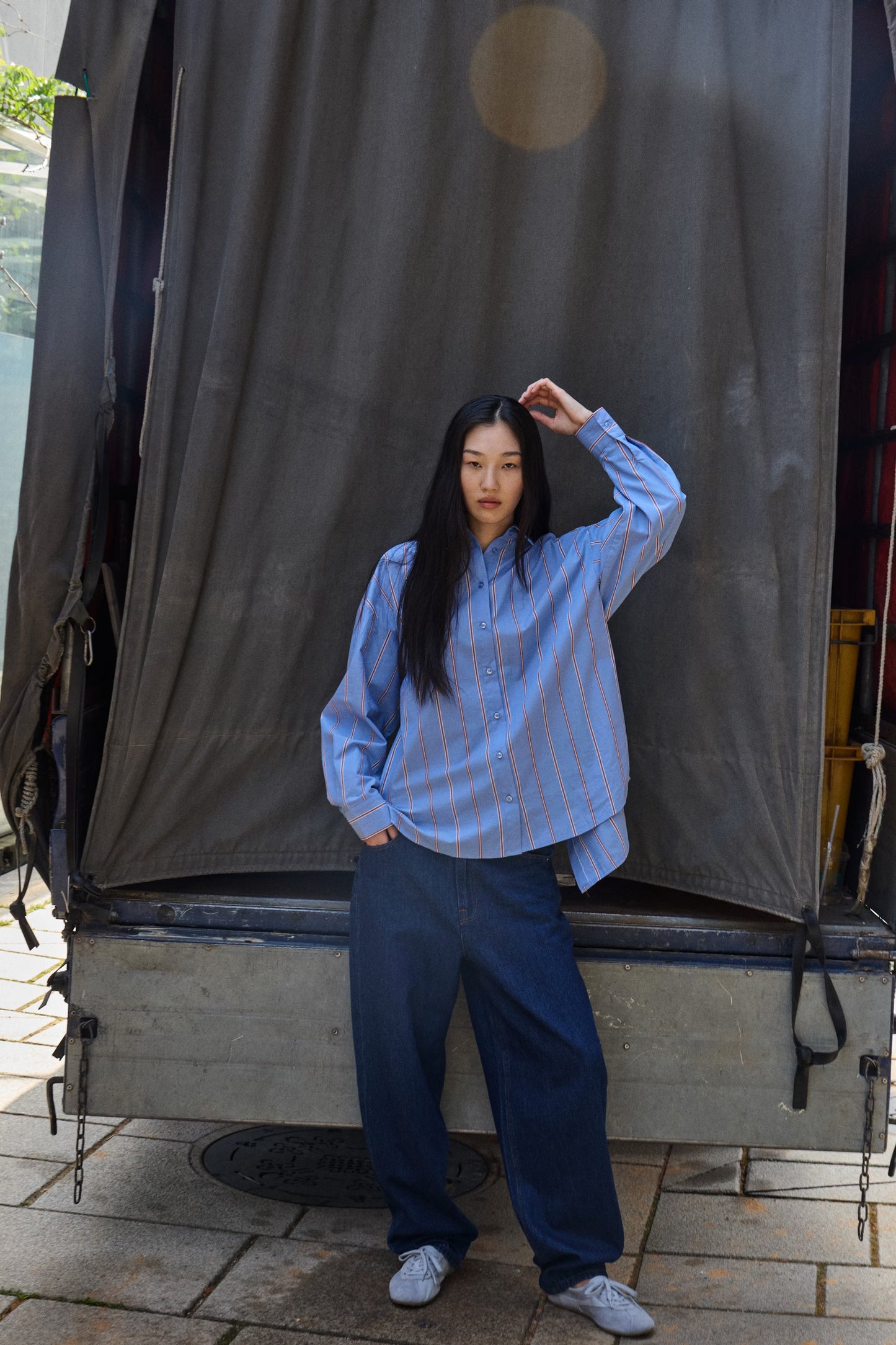 ICHI ICSADIA Striped Shirt