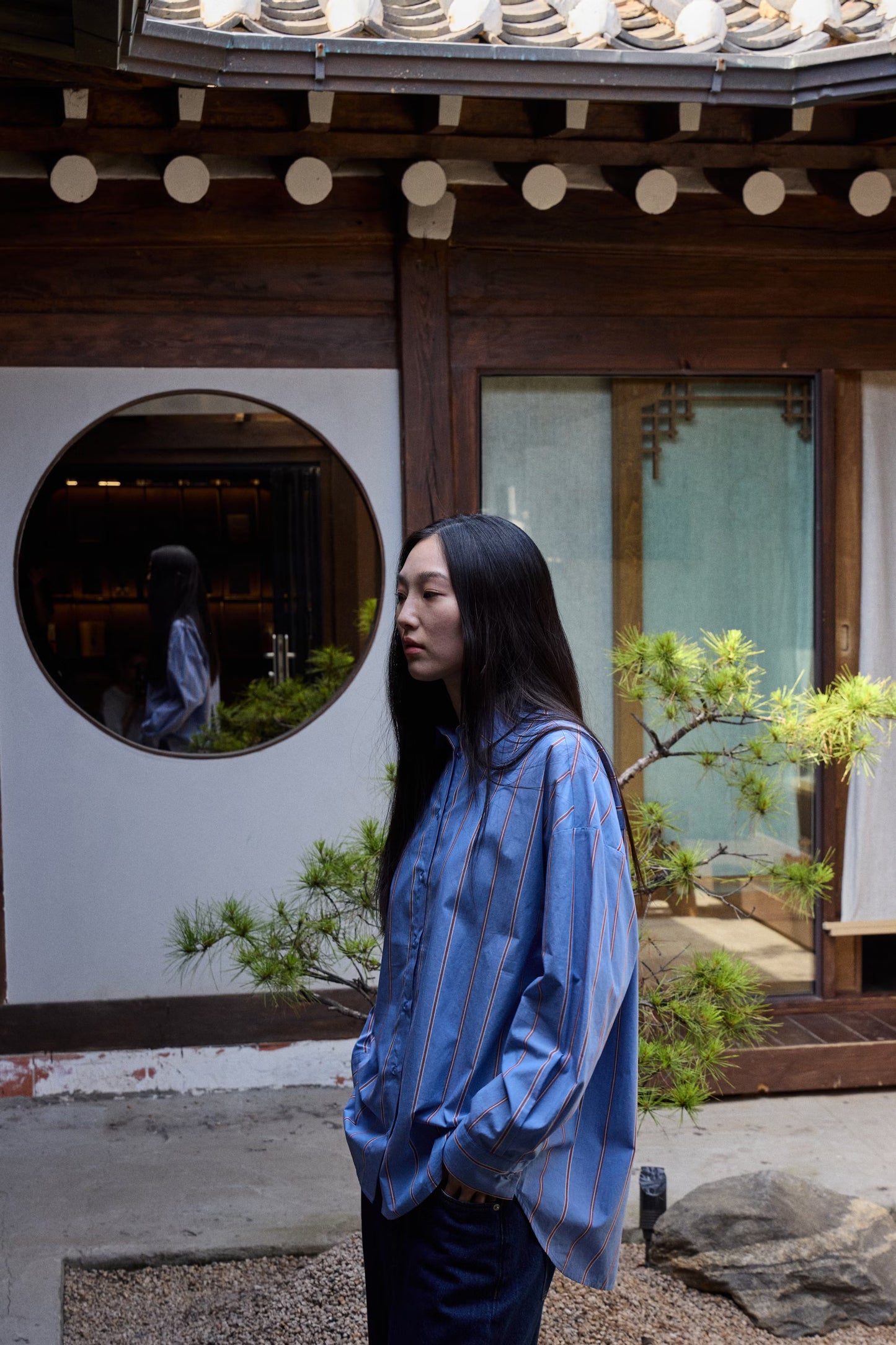 ICHI ICSADIA Striped Shirt