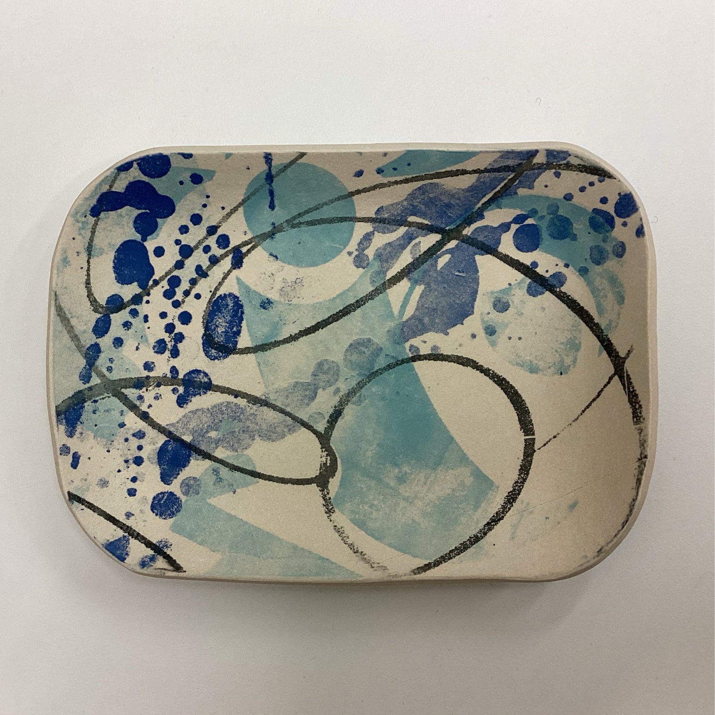 Jewellery tray blue design