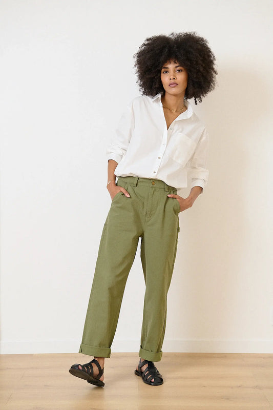 Garance Straight Khaki Summer Chinos