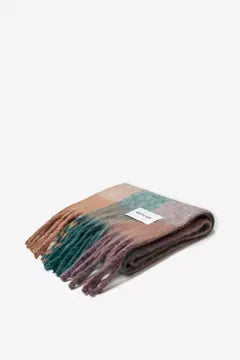 Artic Fox The Reykjavik Scarf - 100% Recycled - Purple Check