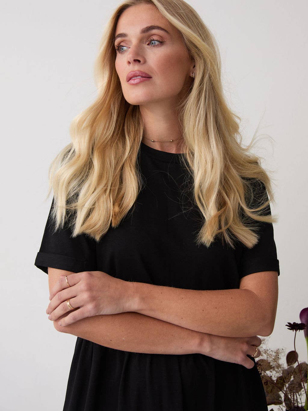 Harlow Black T-Shirt Premium Jersey Dress