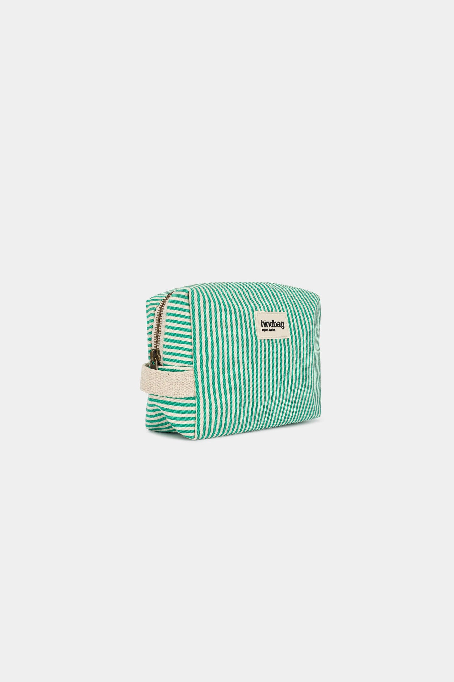 Leon Toiletry Bag Green Stripes