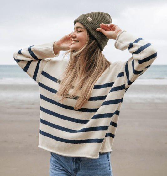 Rapanui Offshore Oversized Striped Knitted Jumper