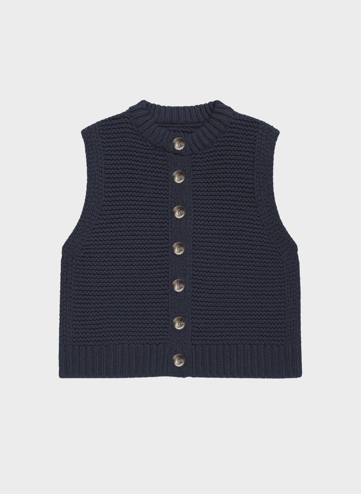 An'ge Sleeveless Navy Vest