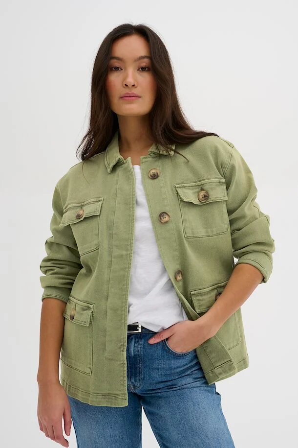 My Essential Wardrobe Green Casual Jacket
