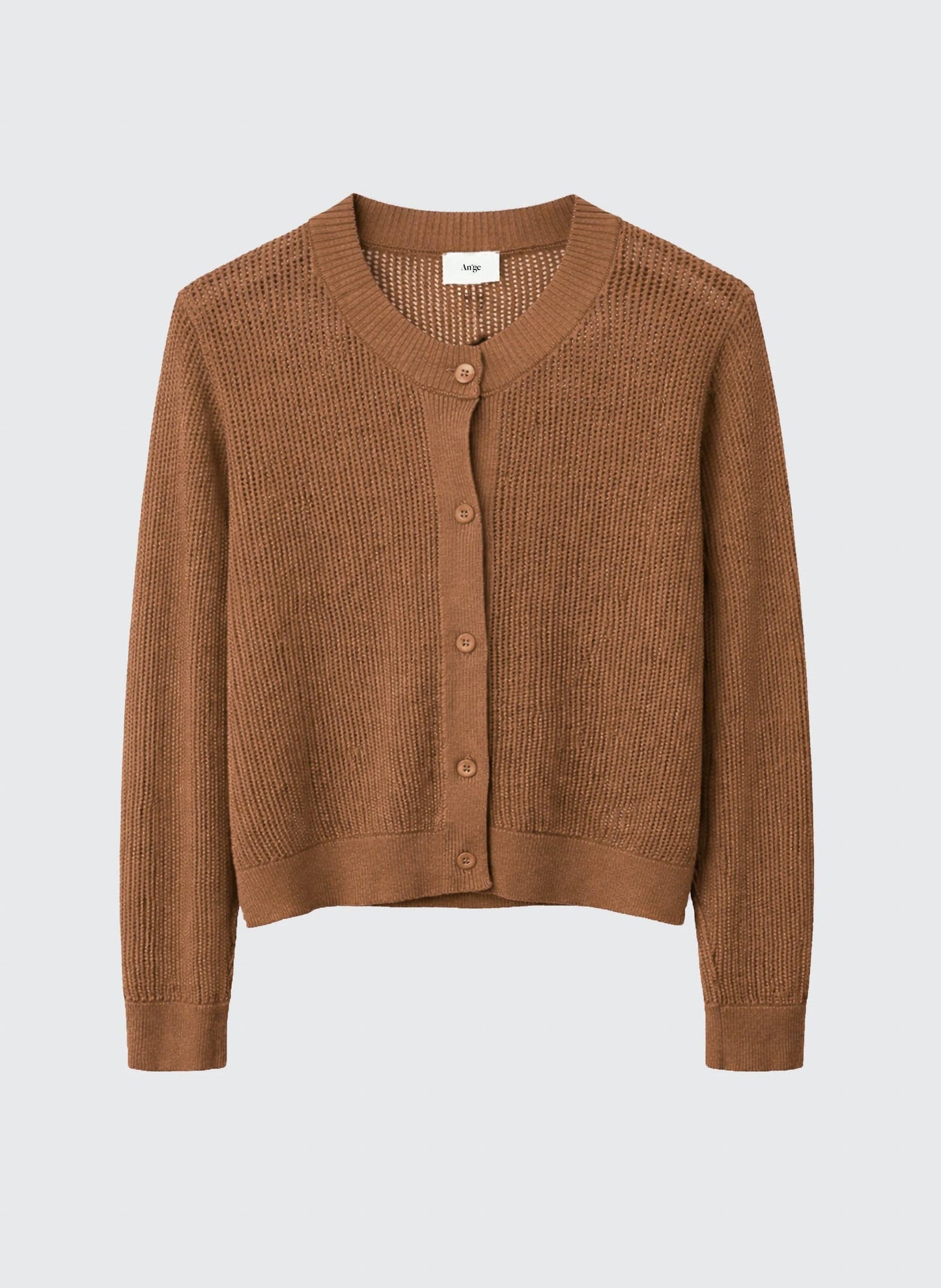 An'ge Caramel Brown Cardigan