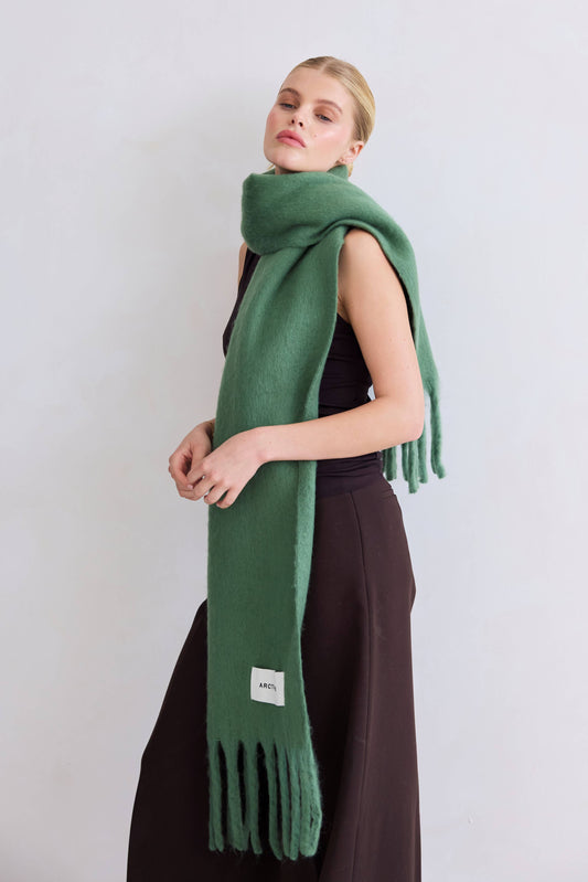 Artic Fox Stockholm Scarf - 100% Recycled - Forest Fern