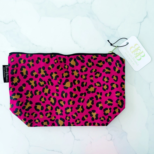 Bean and Bumble Organic Cotton Large Cosmetic Bag (Pink)