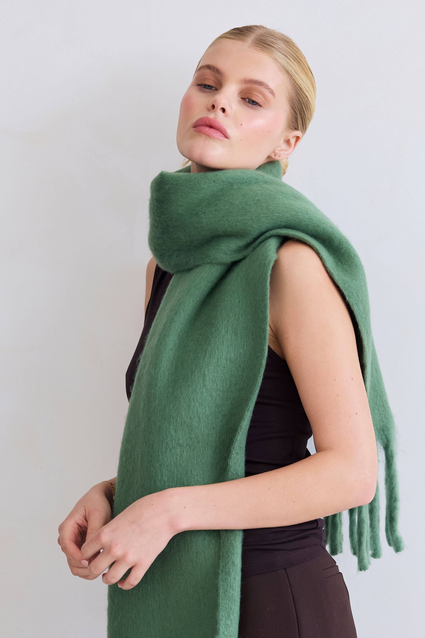 Artic Fox Stockholm Scarf - 100% Recycled - Forest Fern