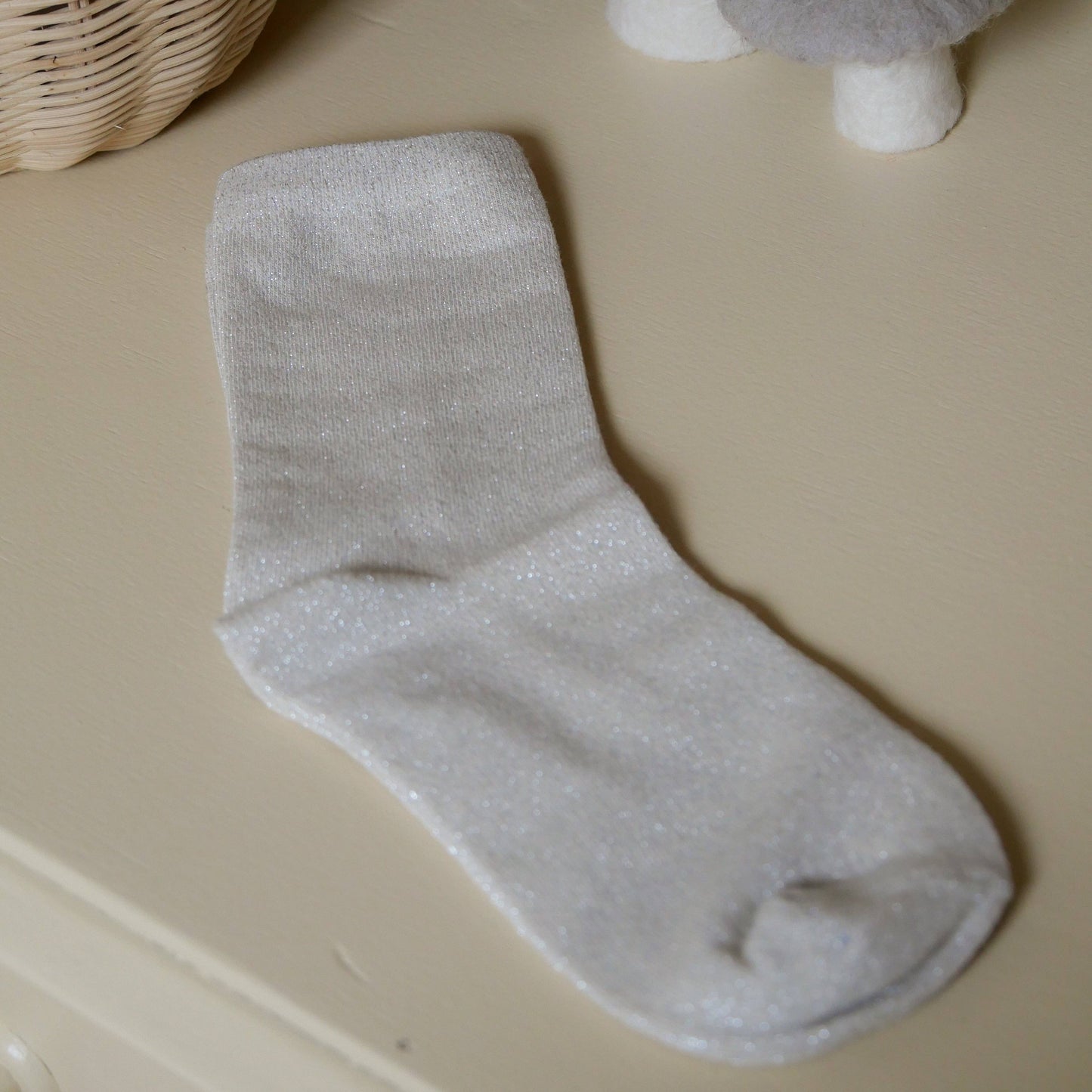 Glitter Socks - Gold/Black/Silver