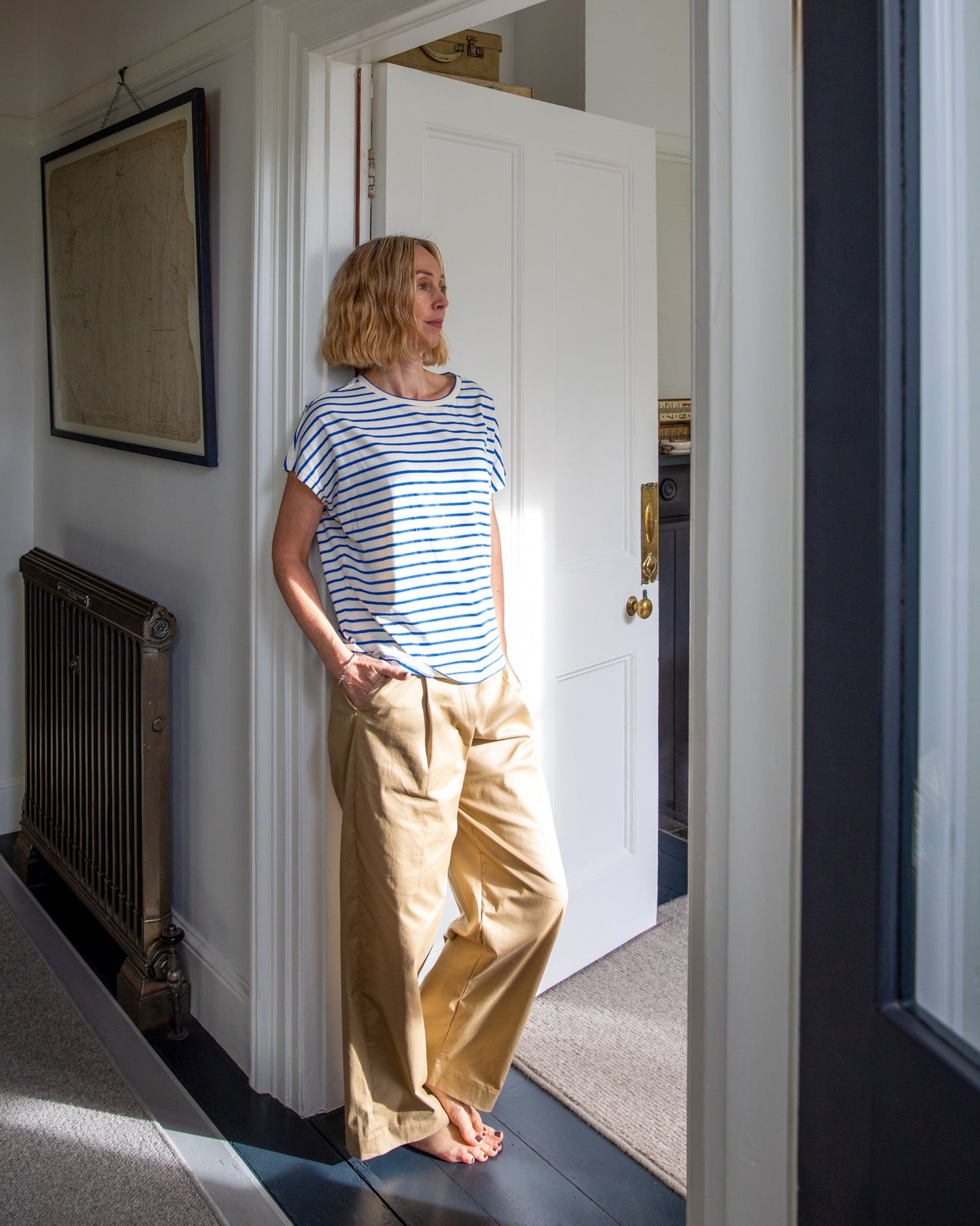 Chalk Amelia Dark Beige Trousers