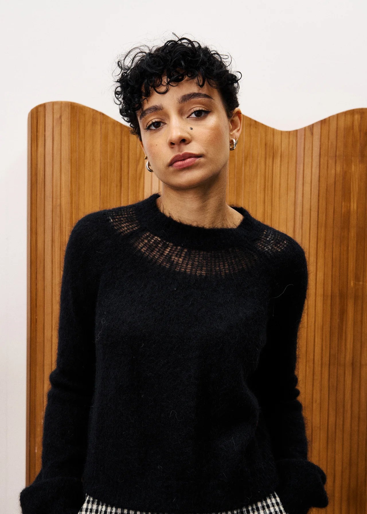 FRNCH black mohair jumper