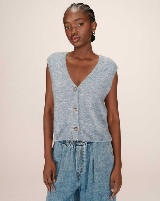 Grace and Mila Blue Santa Blue Cardigan