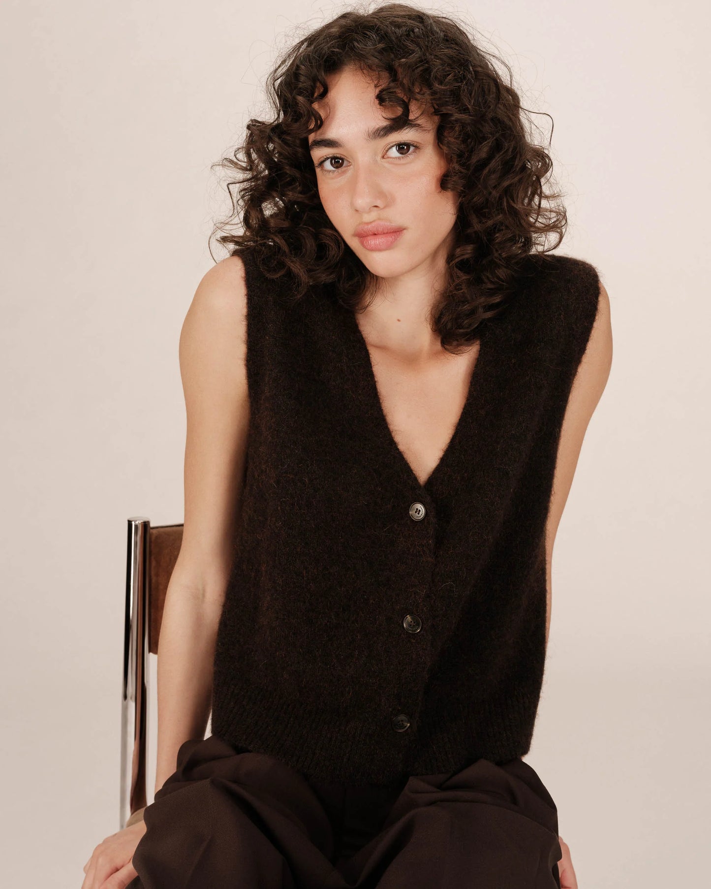 Grace and Mila Blue Santa Chocolate Cardigan