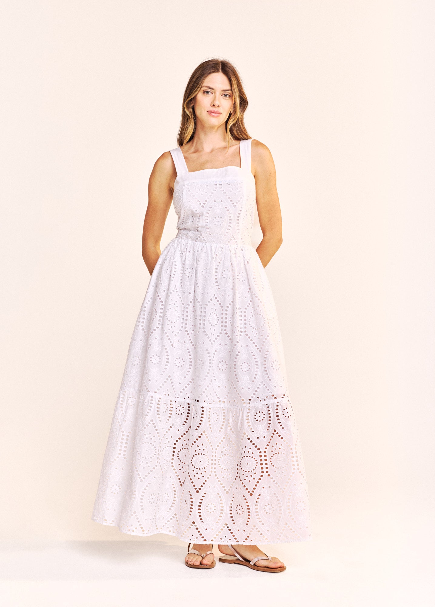 One Collective Broderie Anglaise Maxi Dress