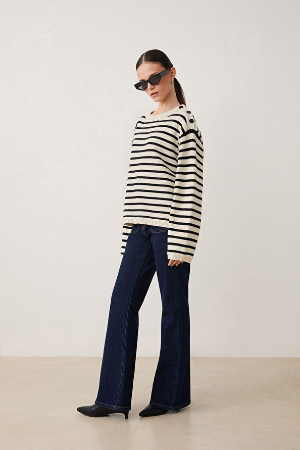 Suncoo Prisma Oversized Striped Jumper