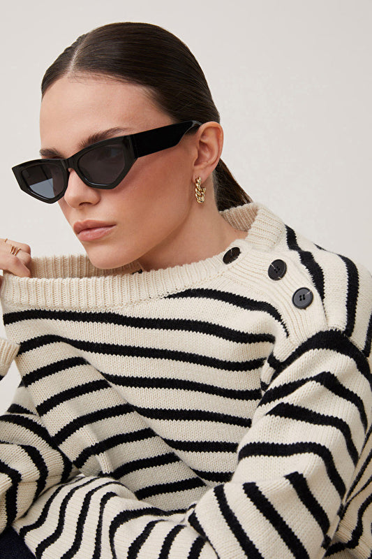 Suncoo Prisma Oversized Striped Jumper
